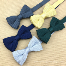 Fashion 2017 Solide Couleur Mens en tricot de soie Bow Ties